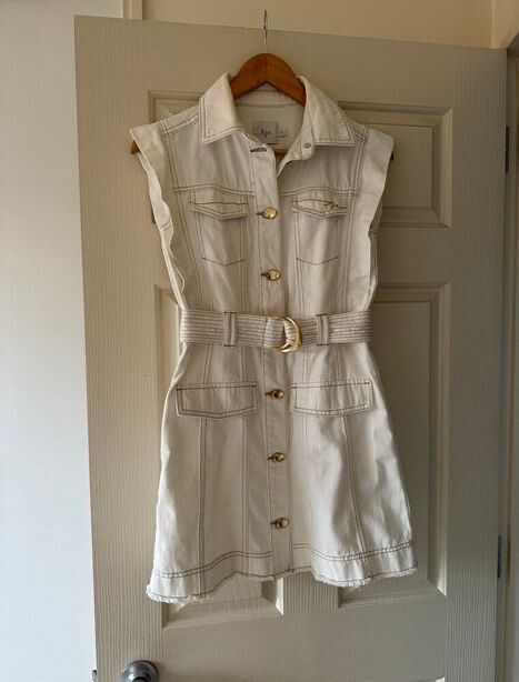 darcie denim mini dress Aje Darcie Dress Review - I've Hit Peak '90s Nostalgia