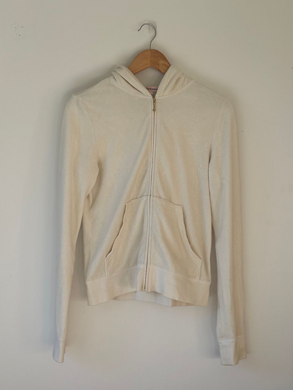 White velour Juicy Couture jacket