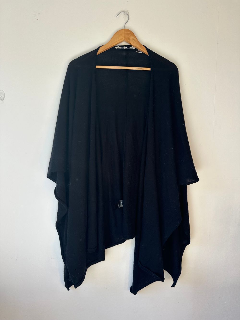 Black merino shawl