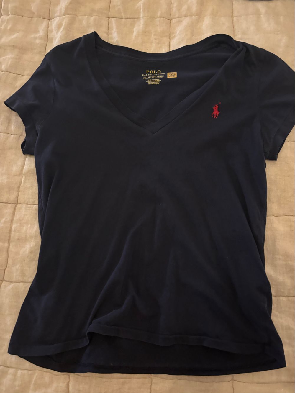Polo Ralph Lauren Navy V-Neck T-Shirt