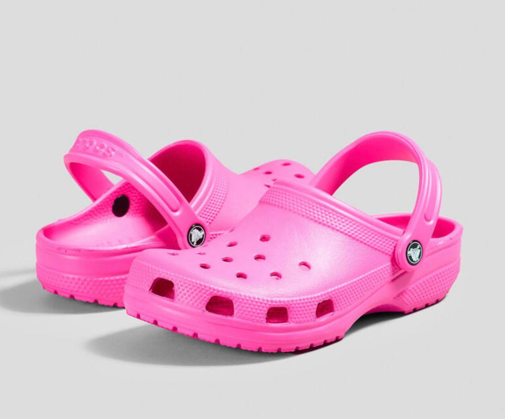 Pink Crocs