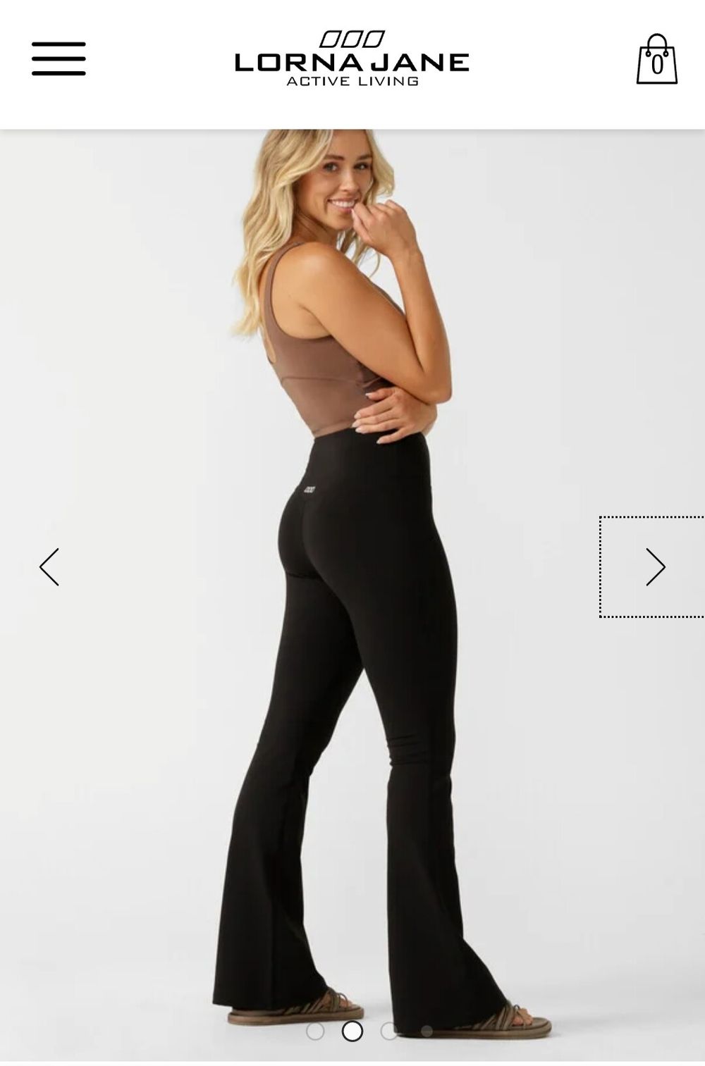 Lotus flared full length leggings