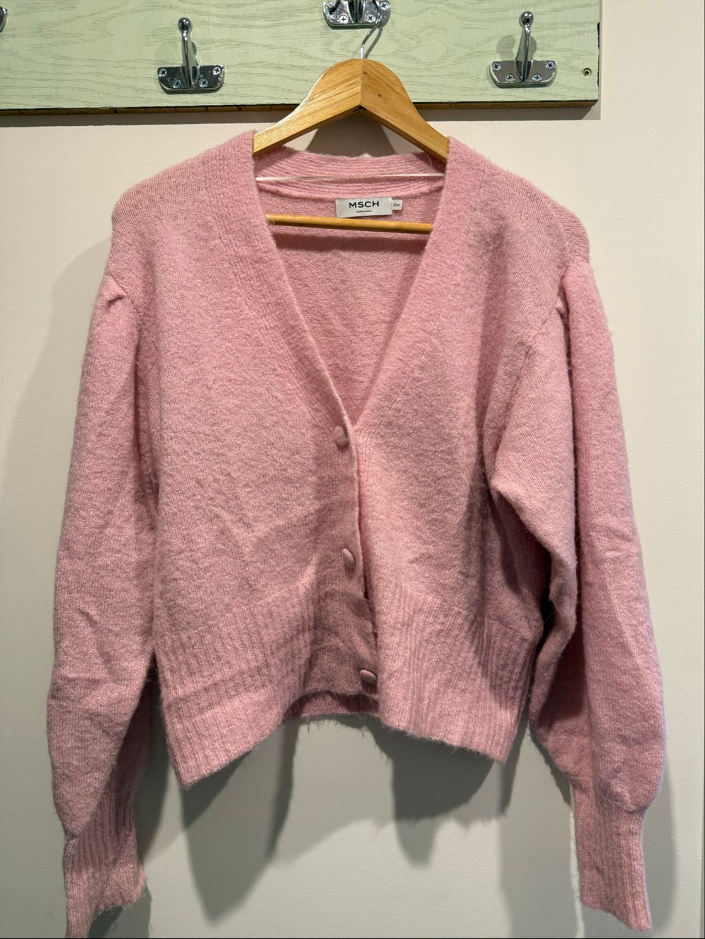 Msch Pink Knit Cardigan