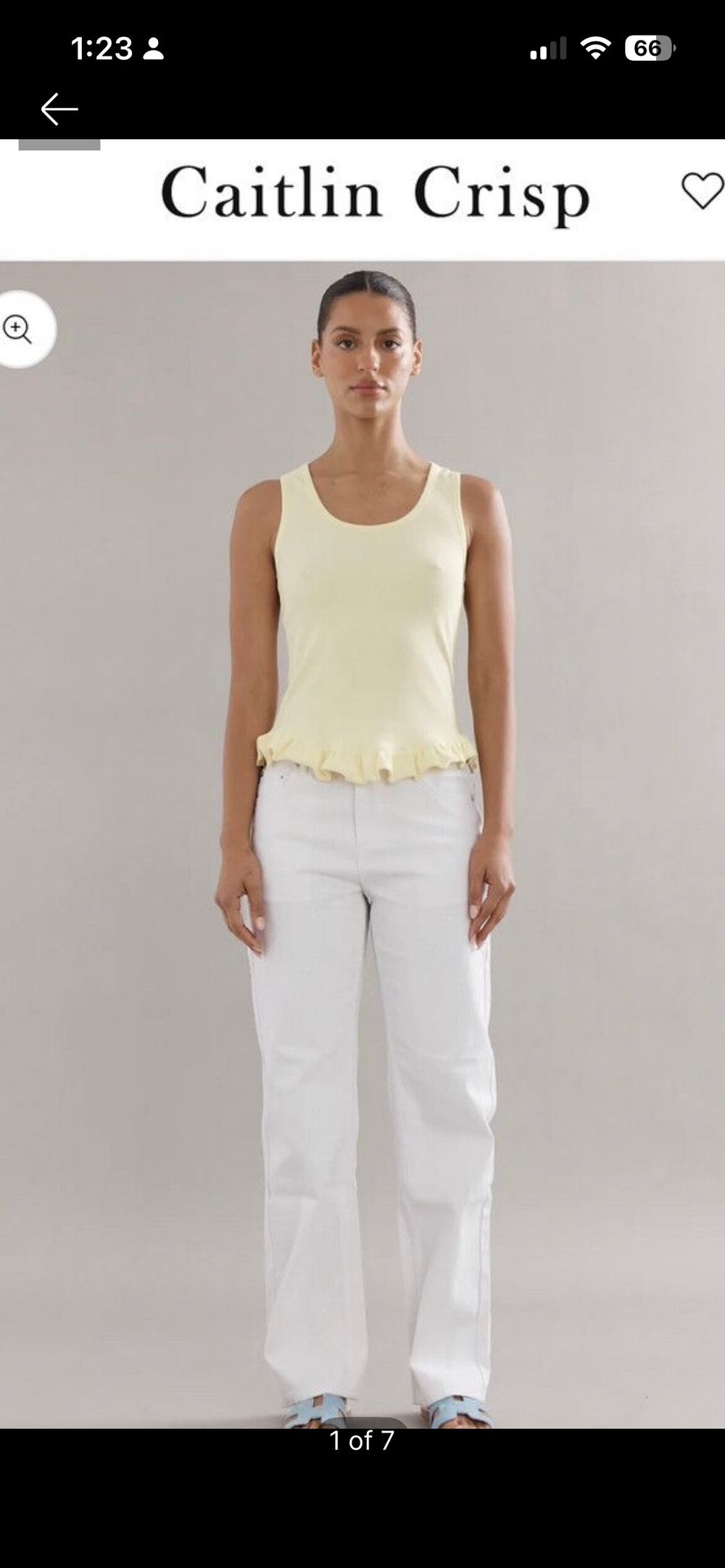 Caitlin Crisp Yellow Tutu Tank Top - SOLD OUT ONLINE