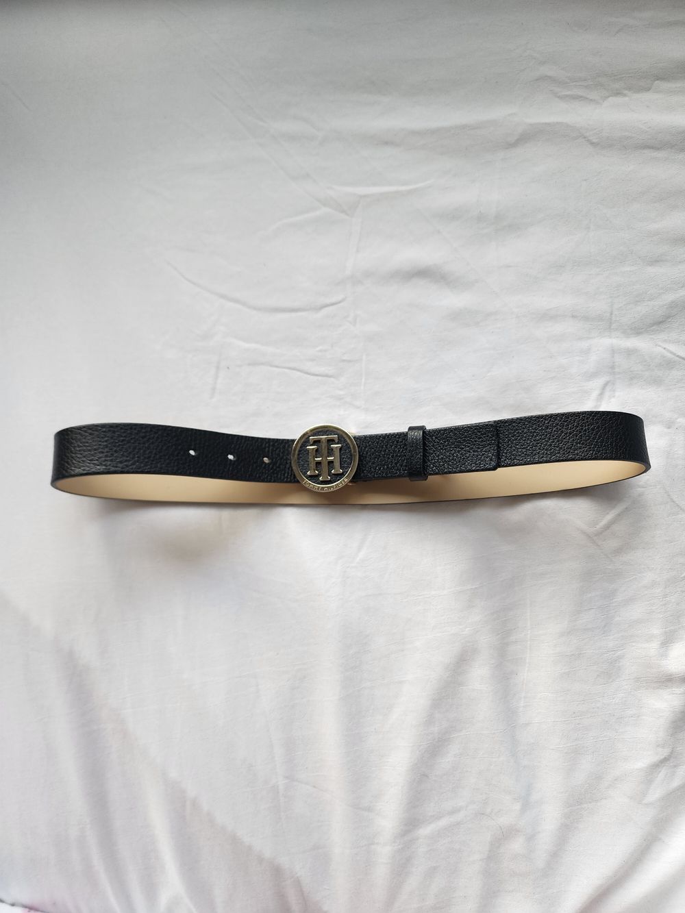 Tommy Hilfiger Navy Leather Belt