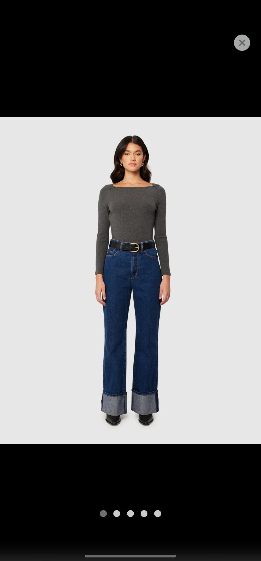 Rollas Relaxed Dark Blue Denim