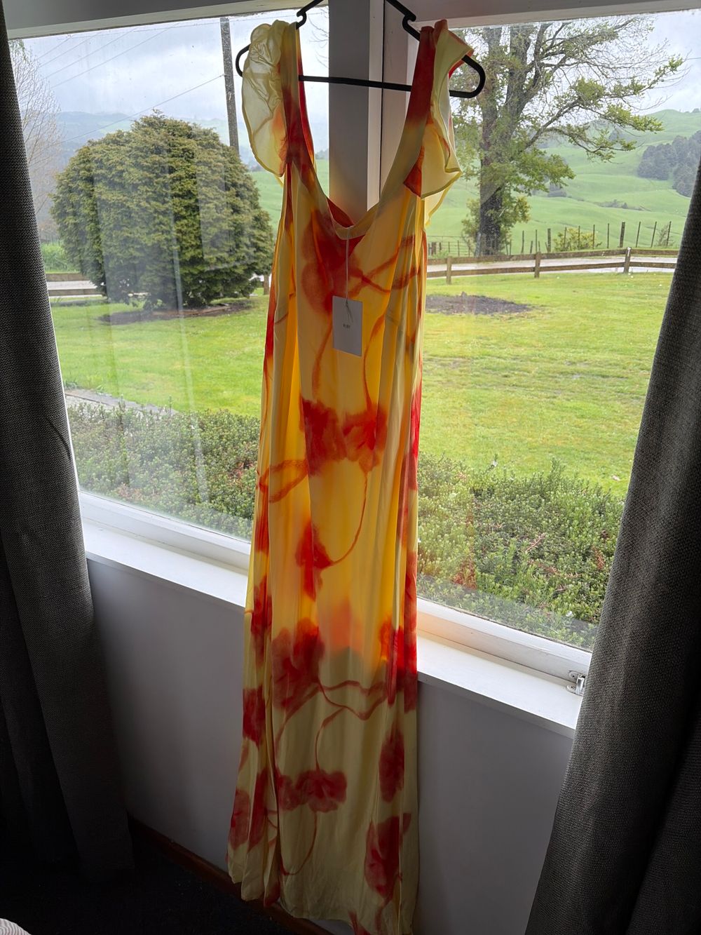 Thea sunrise floral Ruby dress