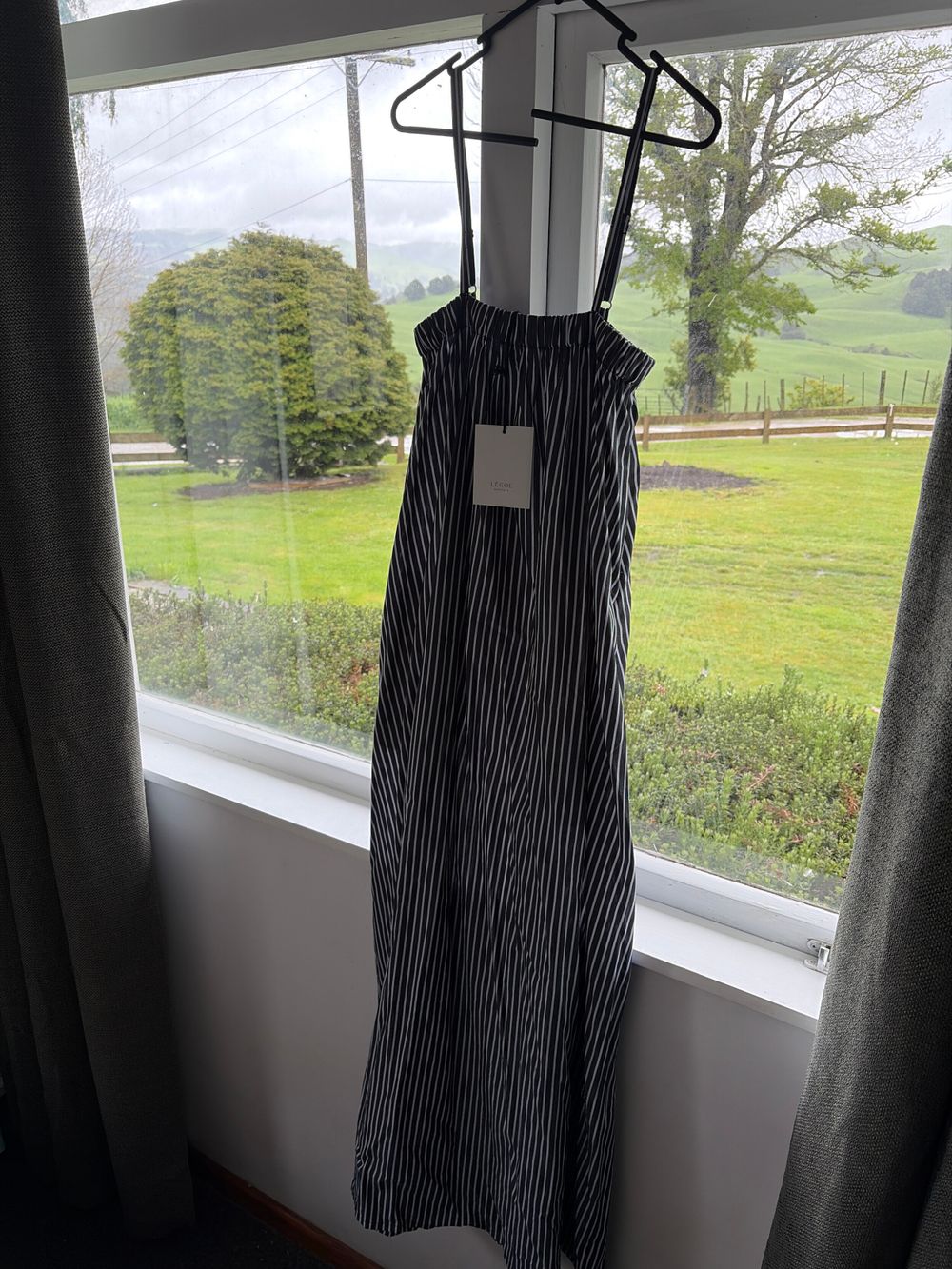 Legoe Heritage Navy & White Maxi Dress