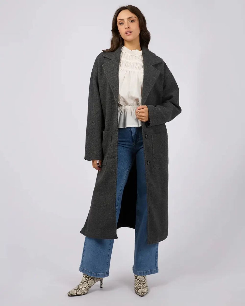 Allabouteve Grey Longline Coat