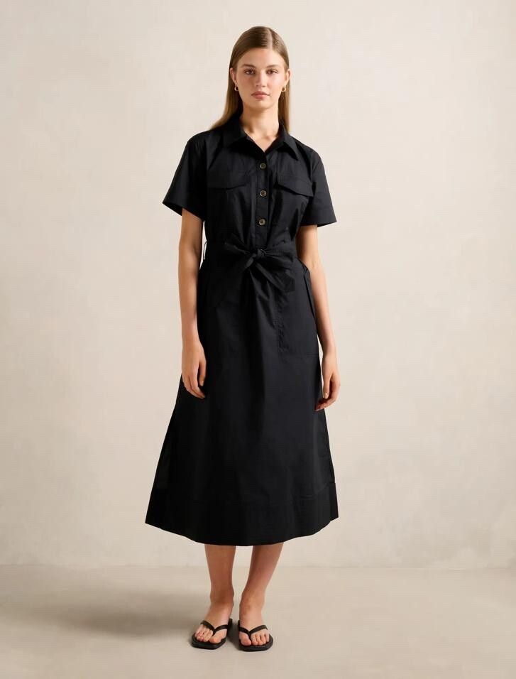 Forever New Black Shirt Dress
