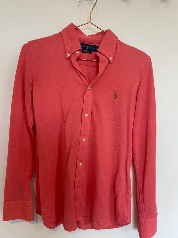 Slim fit knit cotton oxford shirt