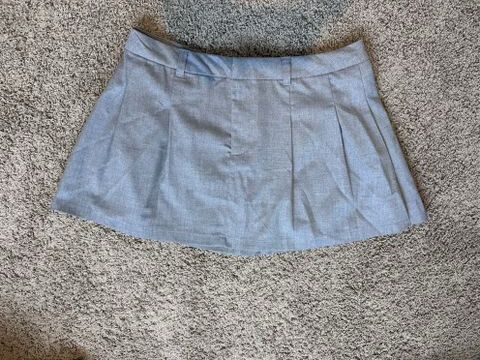 H&M pleated mini skirt - grey NEW