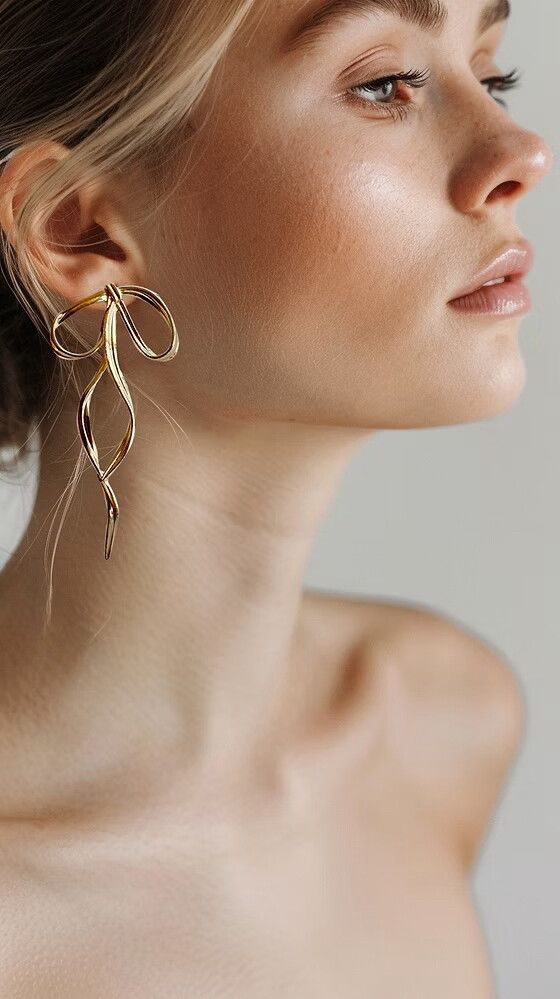 Violet Bow Earrings from Satori Jewellery