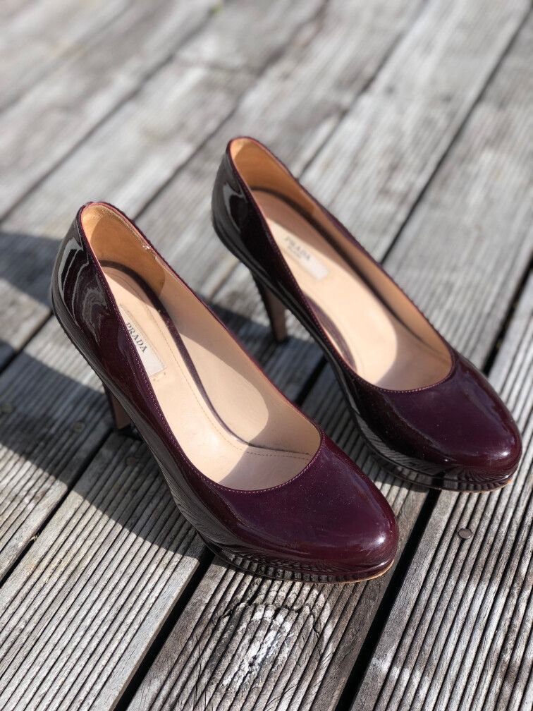 PRADA Heels 36,5 Patent Leather