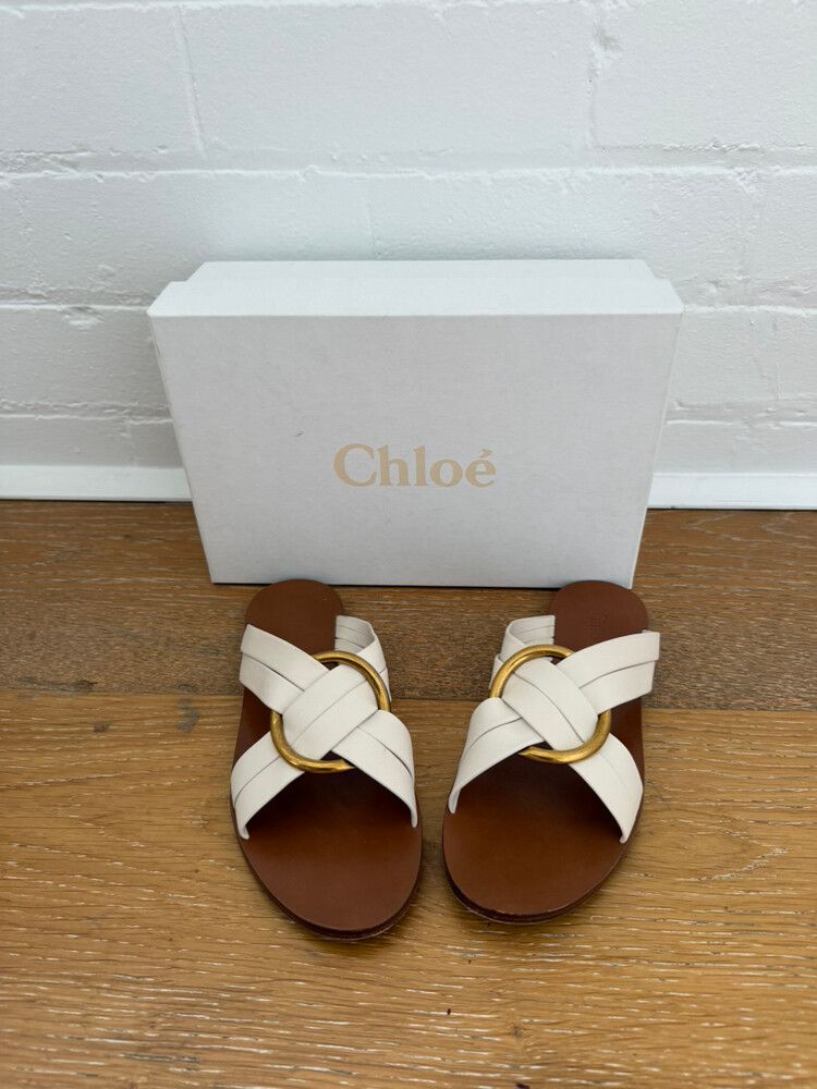 Chloe Rony Crisscross Sandals