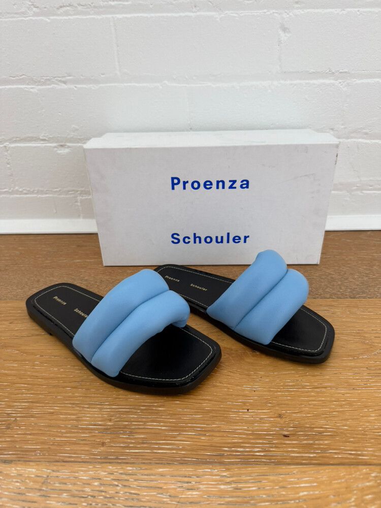 Proenza Schouler Blue Puffy Sandals