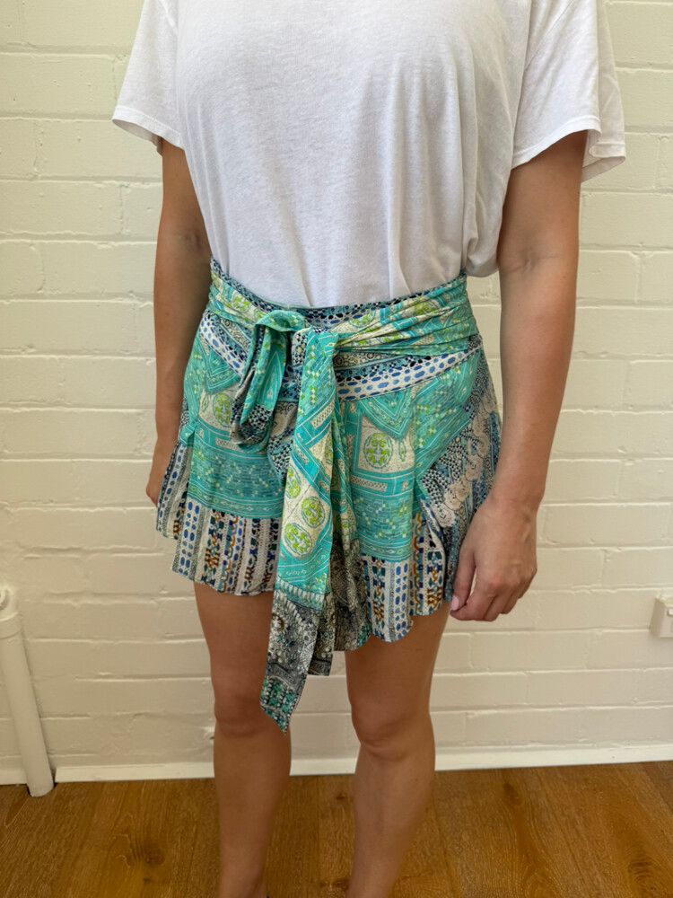 Camilla Tie Waist Silk Shorts