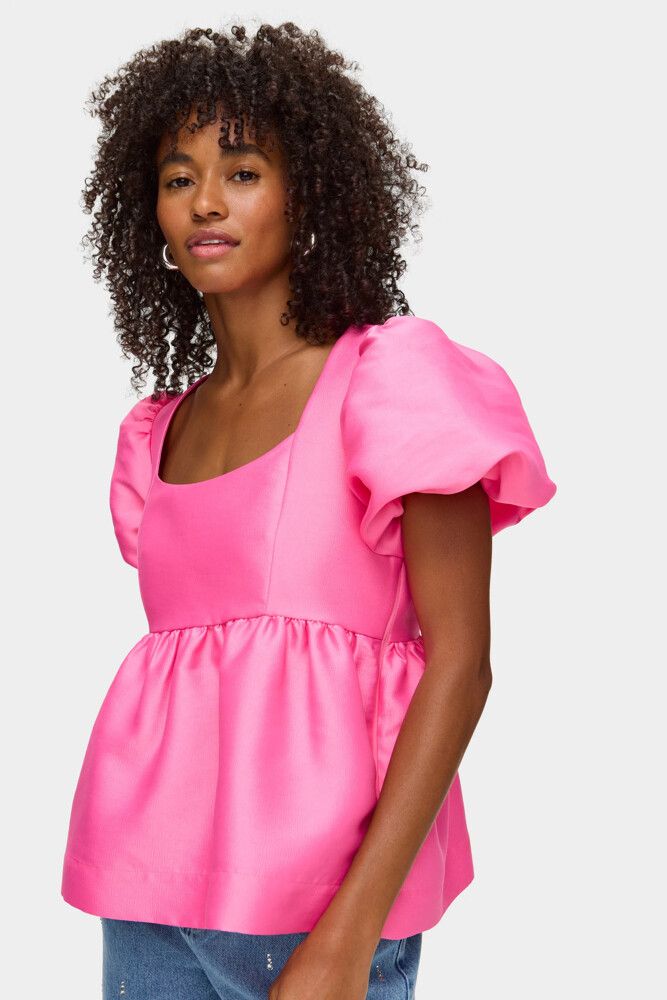 Aligne Allanah Pink Puff Sleeve Top
