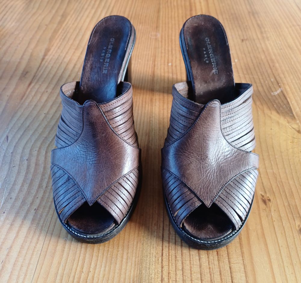Clergerie Brown Mules