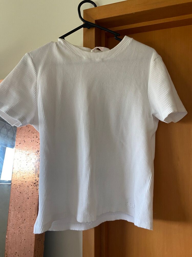 Coop White Ribbed T-Shirt