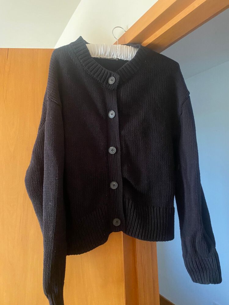 Assembly Label Black Ava Knit Cardigan