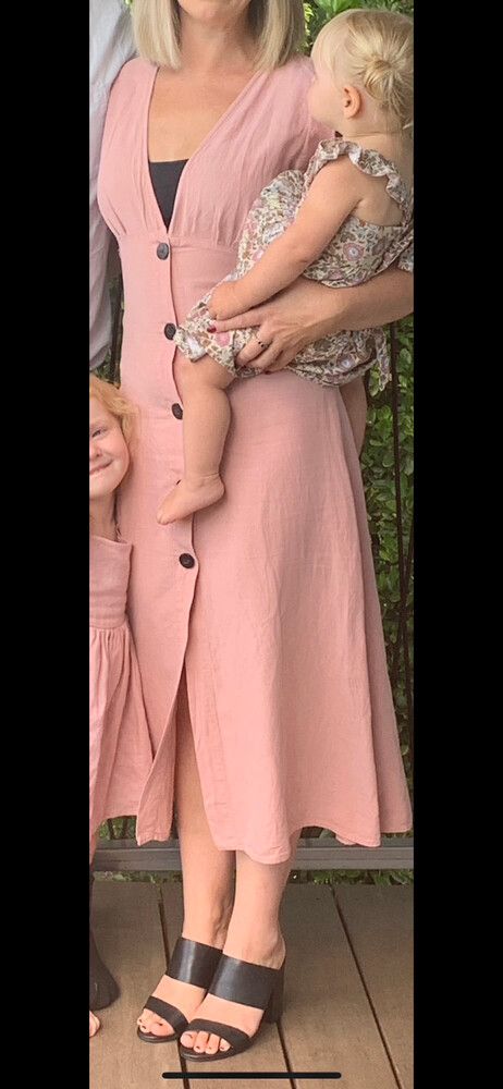 Zara linen midi dress
