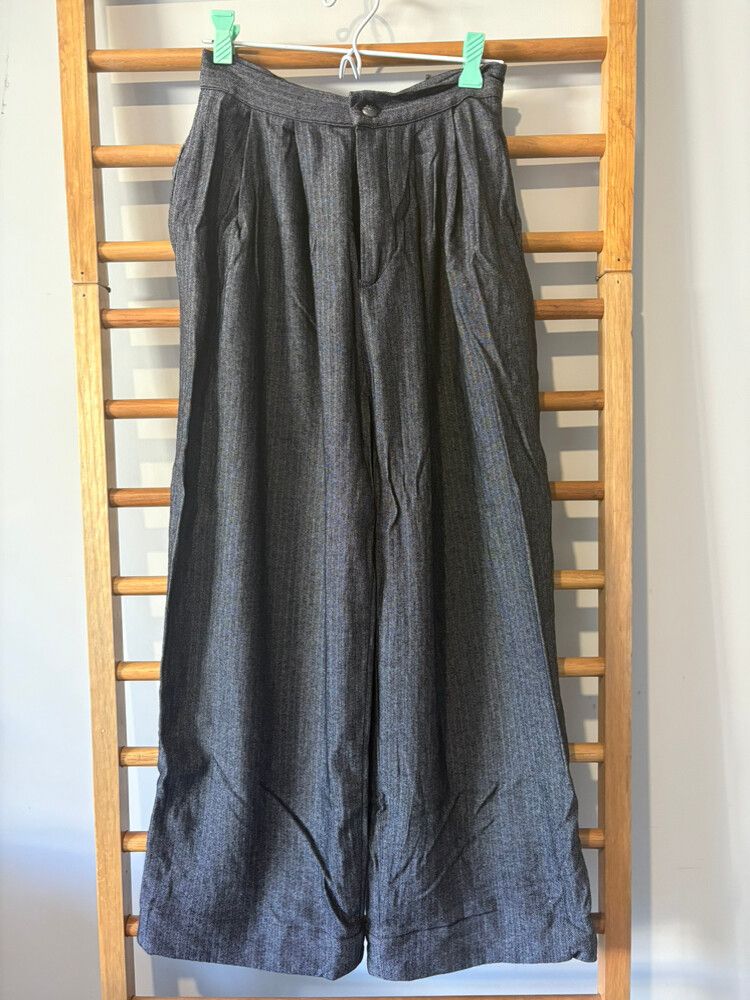 Liann Bellis Grey Herringbone Trousers