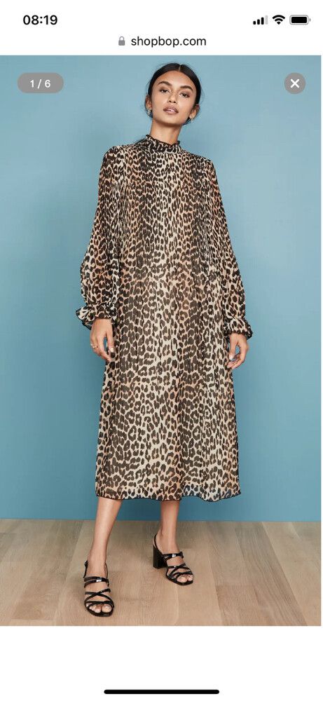 open lace back dress Ganni - Brown Women Party/Cocktail Dress