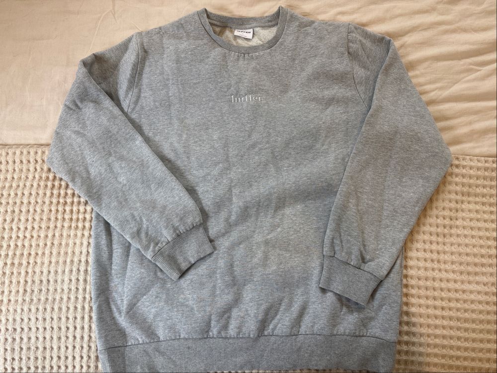 Huffer Grey Crew Jumper