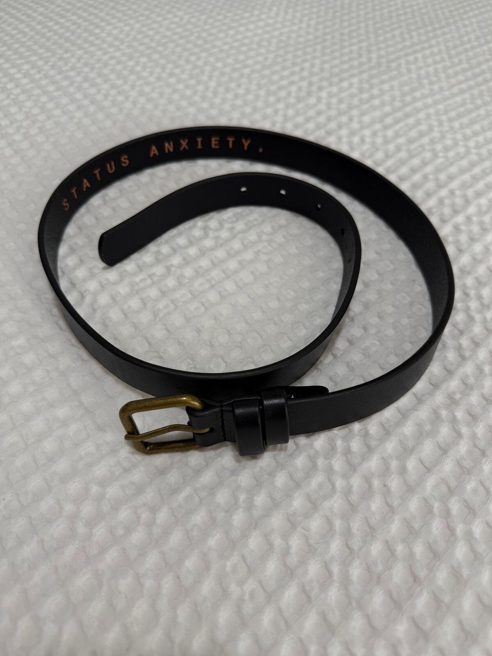 Status Anxiety Black/Gold Belt