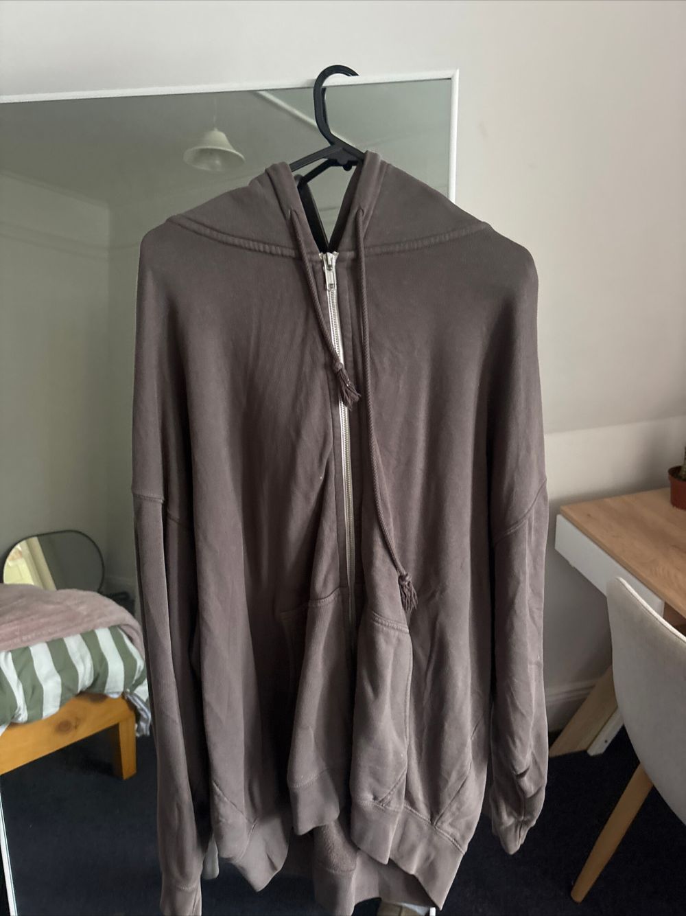 Brandy Melville Brown Zip Up Hoodie