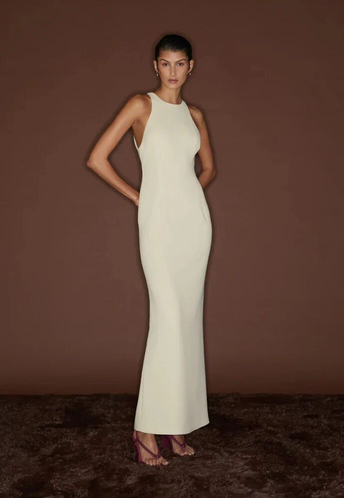 Paris Georgia Maxine dress sz xs butter yellow