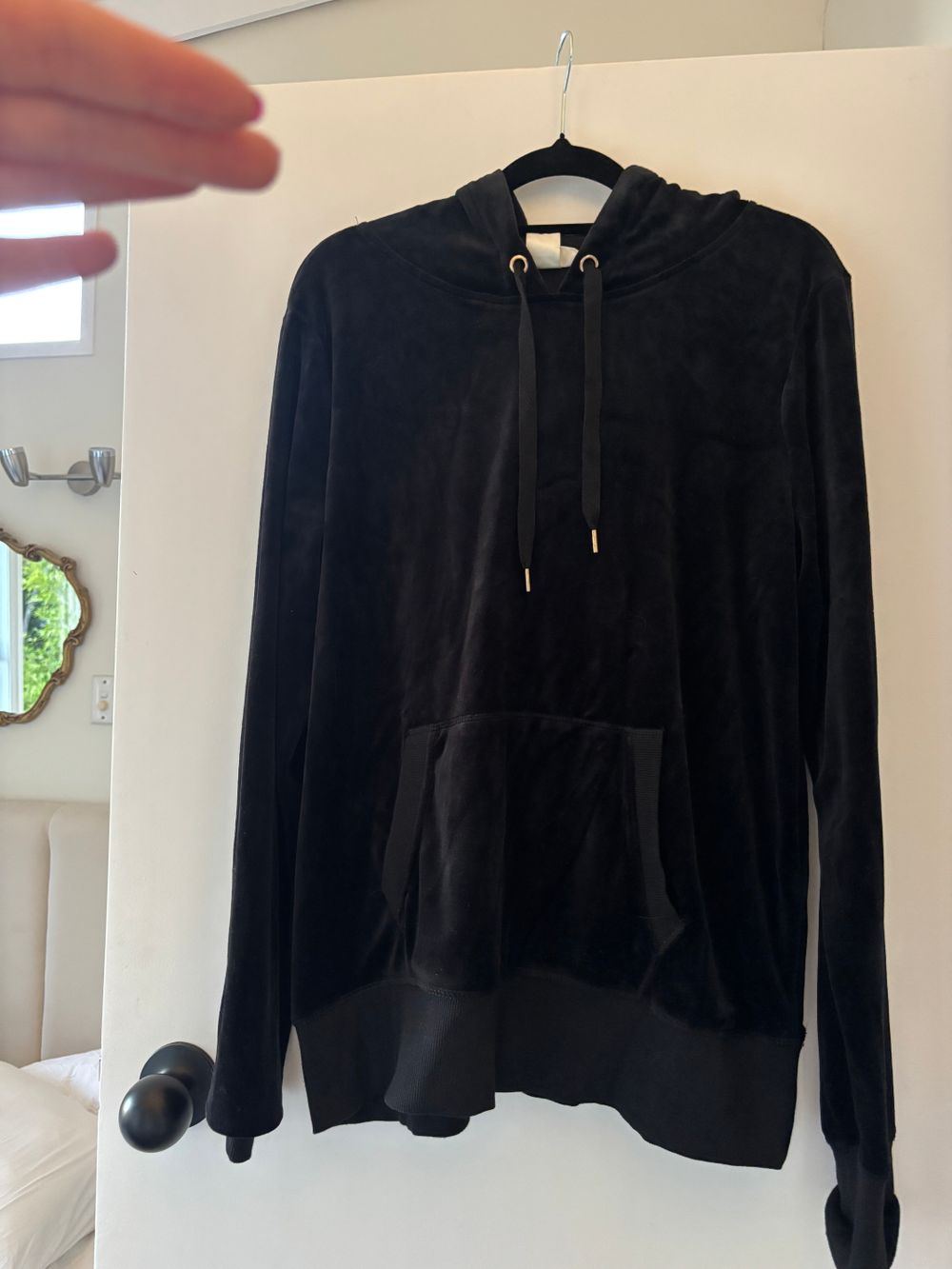 Velour hoodie