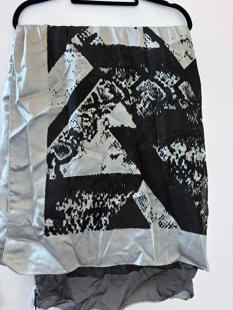 River Island Le Chic Black Silver Scarf