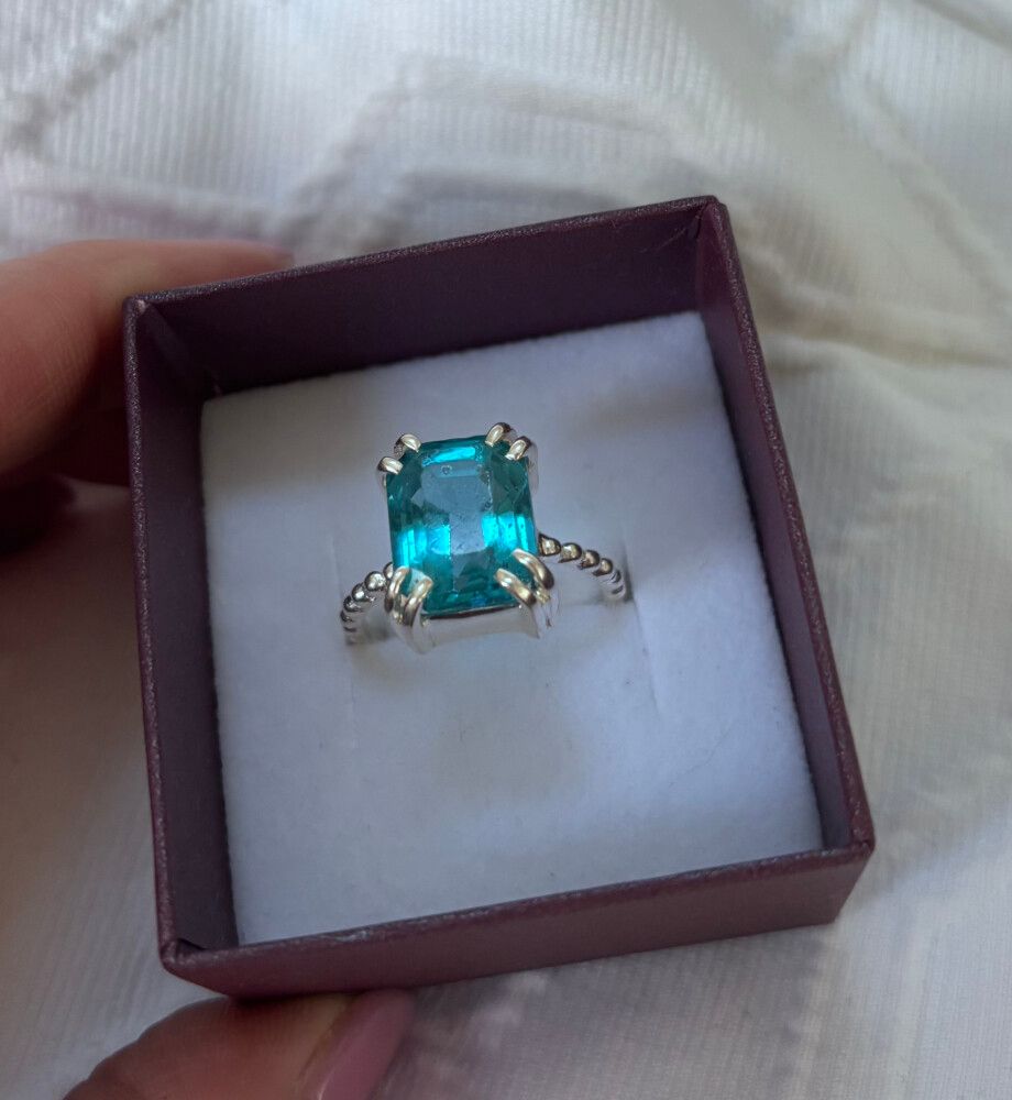 Blue Topaz Cocktail Ring