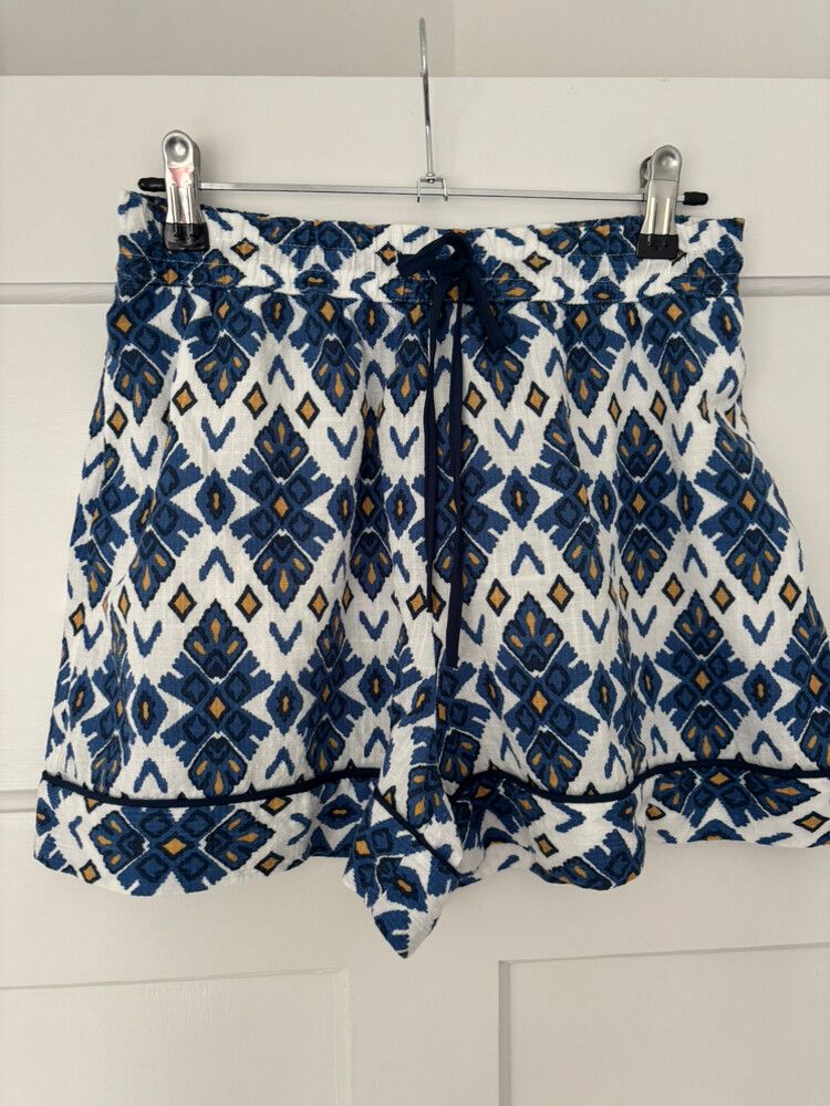 Zara Blue Patterned Shorts