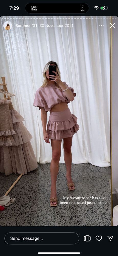 Caitlin Crisp Pink skort