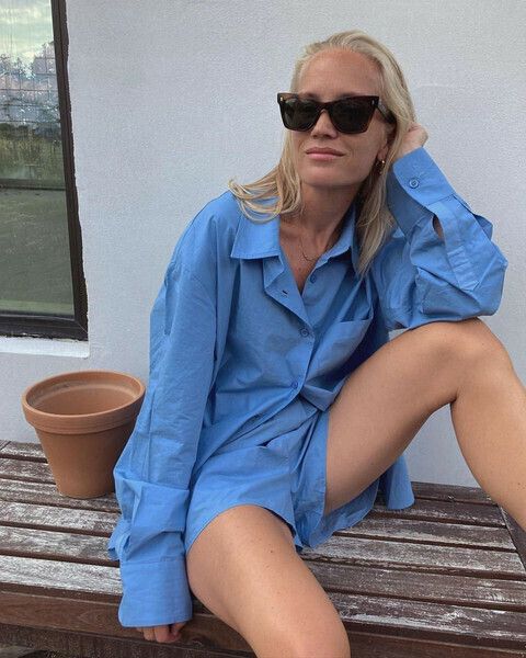 Frankie Shop Blue Shorts