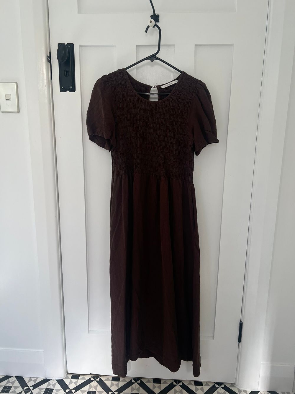 REUNION label Brown Midi Dress
