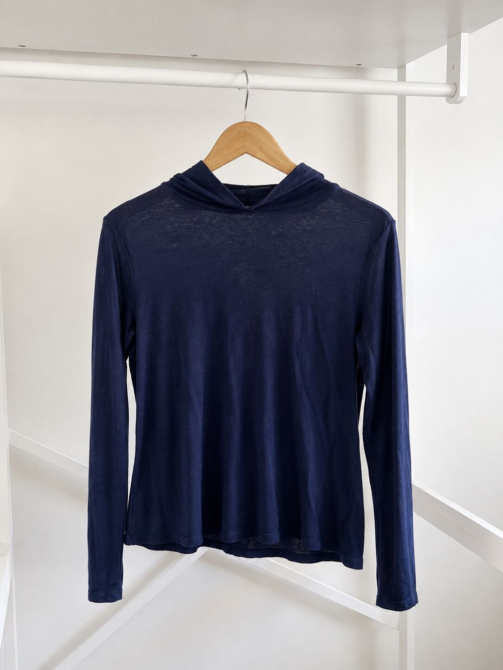 Gorman Navy Roll Neck Long Sleeve Top Size 12