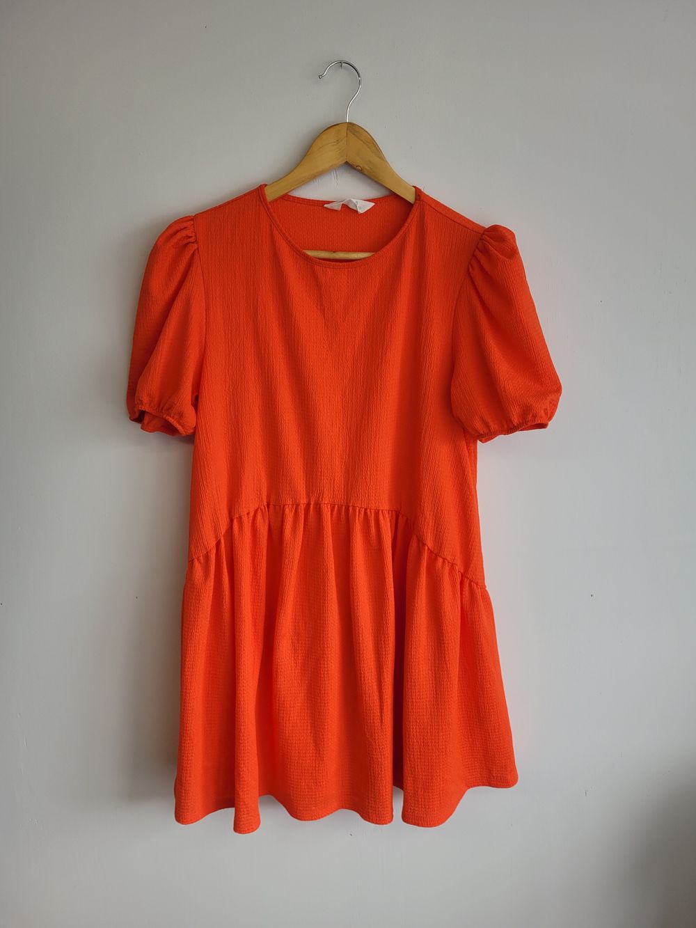 orange dress primark Womens Orange Asymmetric Mesh Cape Mini Dress