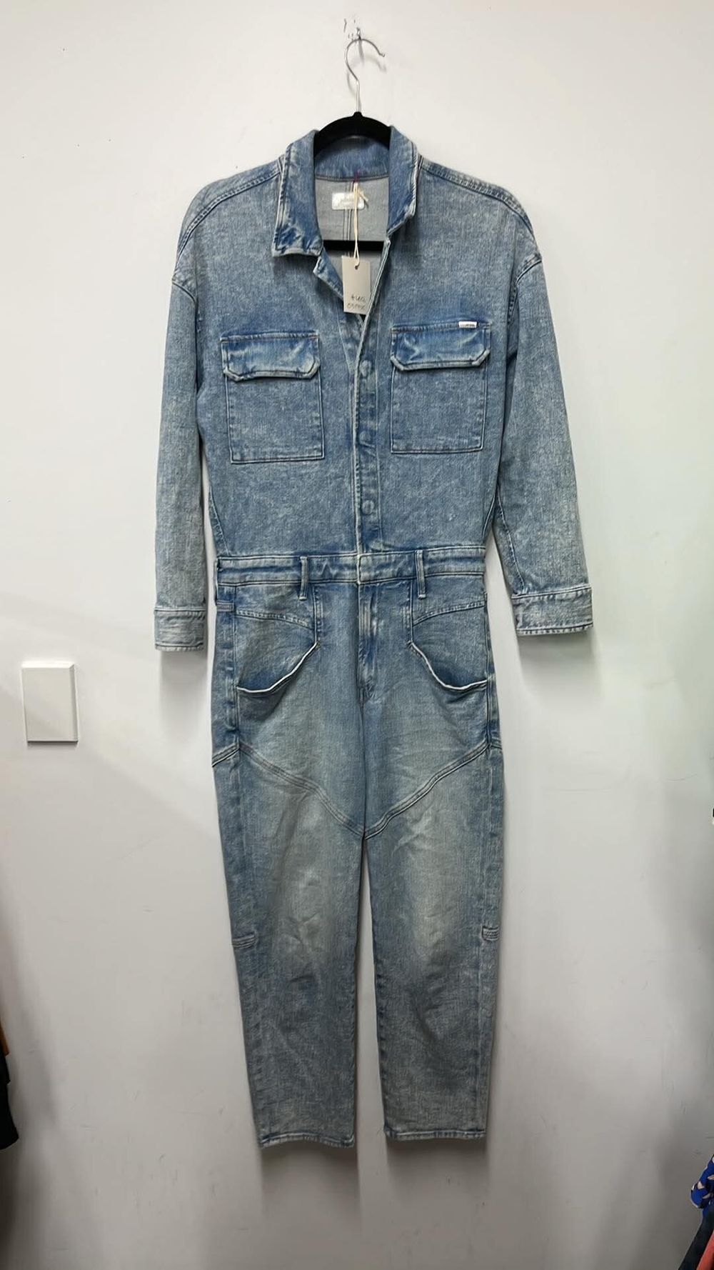 Mother Blue Denim Jumpsuit