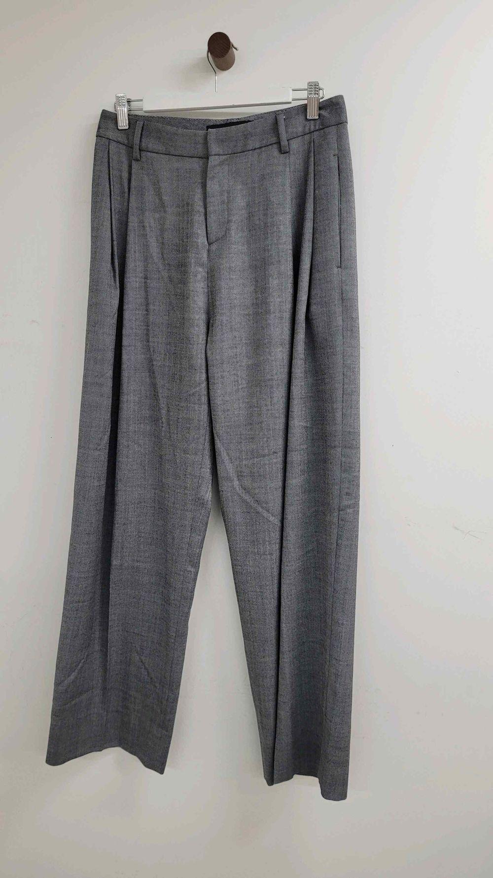 Wynn Hamlyn Grey Pleated Trousers