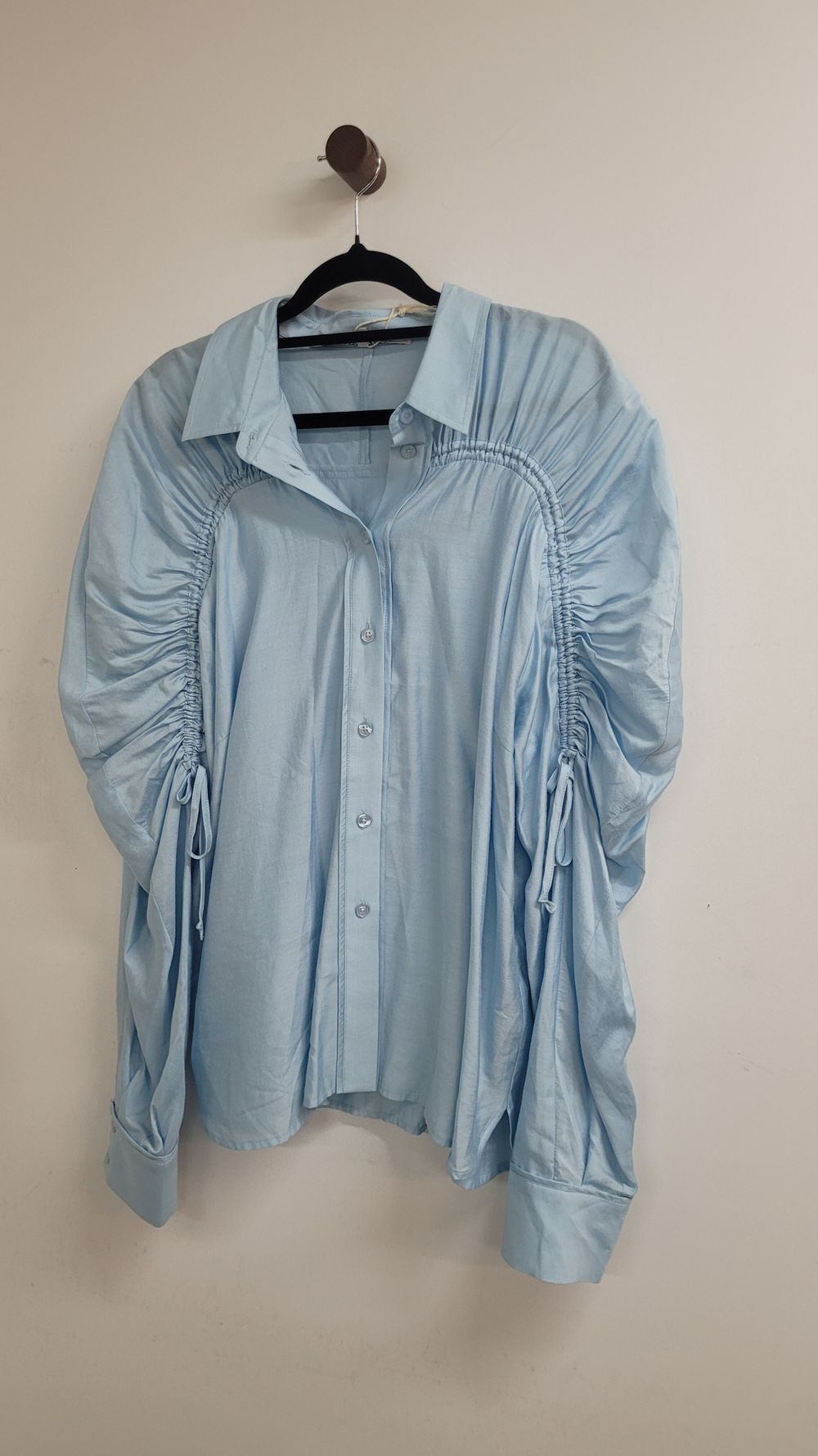 Second Female Blue Ruched Shirt