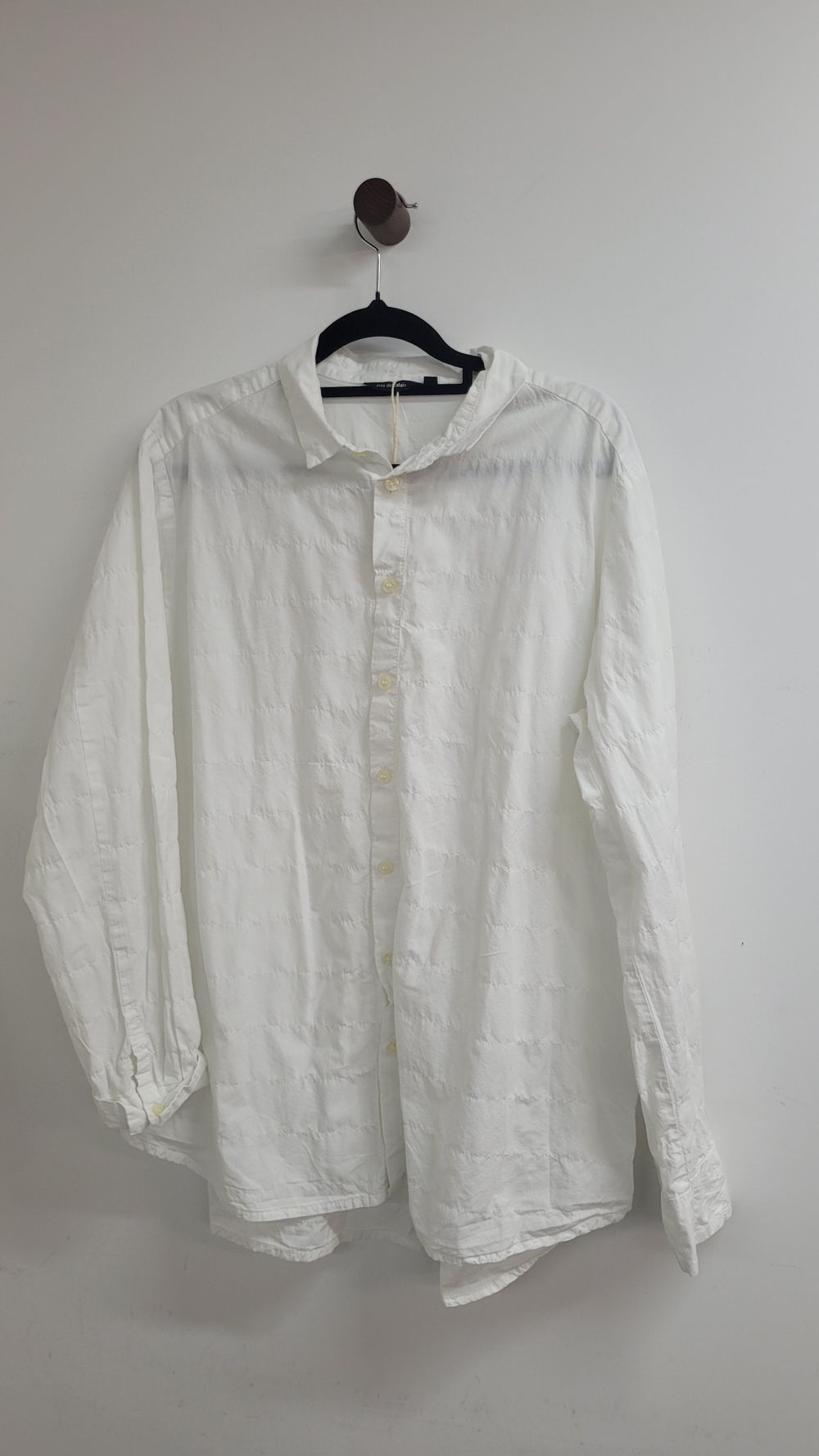 Pas de Calais White Cotton Blend Shirt