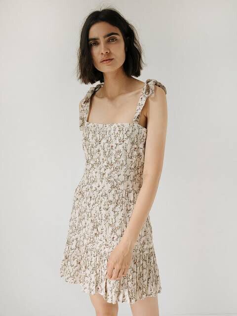 sir the label alba mini dress Blanca Mini Dress | Palmera Ivory