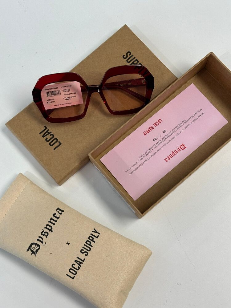 Dyspnea Red Rosette Shady Dee Sunglasses