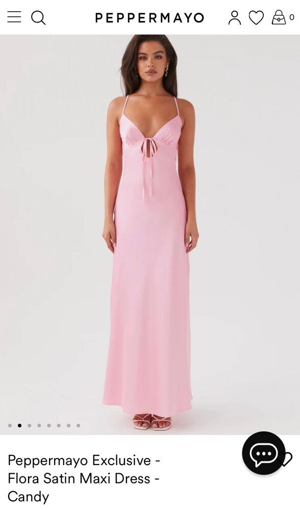 PepperMayo - PepperMayo Exclusive Flora Satin Maxi Dress on Designer  Wardrobe