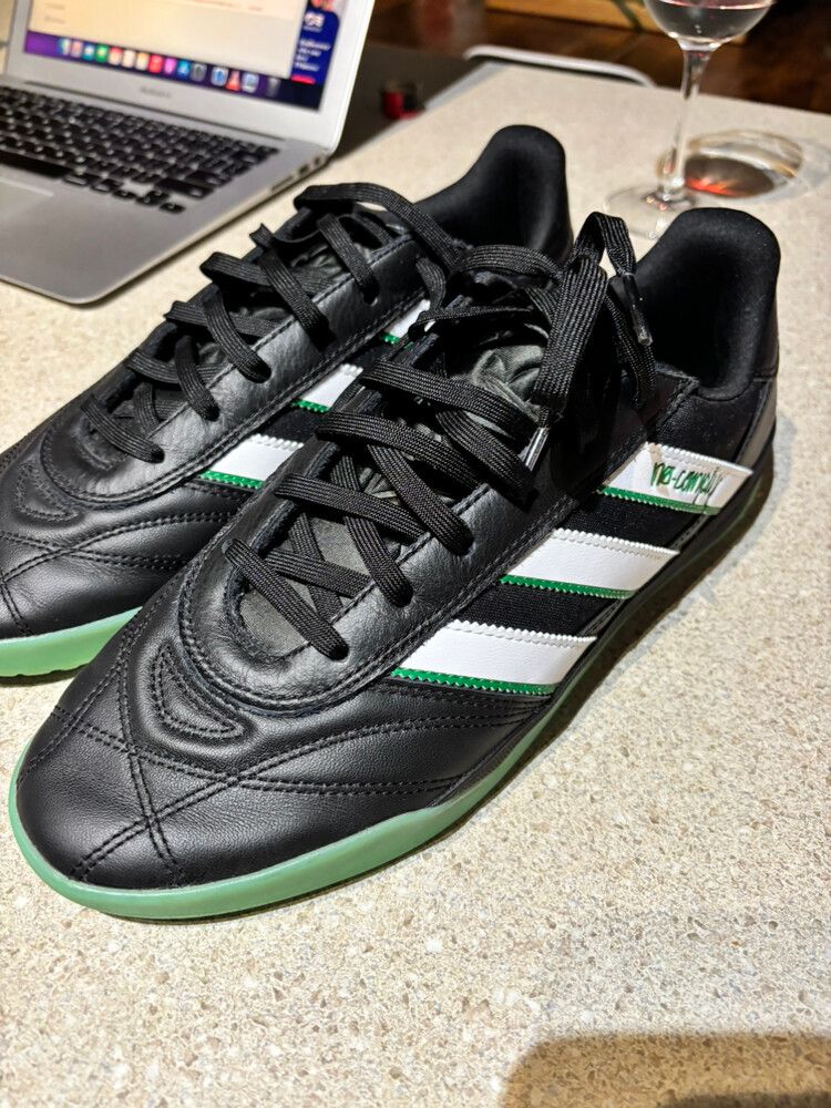 Adidas Black Green White Sneakers