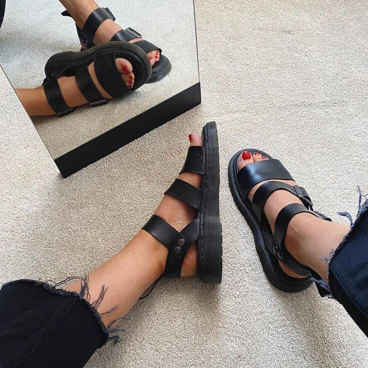 Dr Martens Gryphon sandals in black